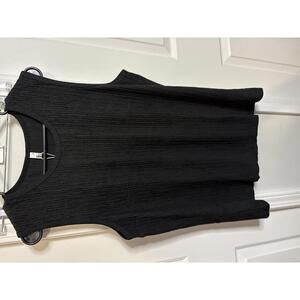 Coofandy Black Sleeveless Textured Tank Top, Size M 414